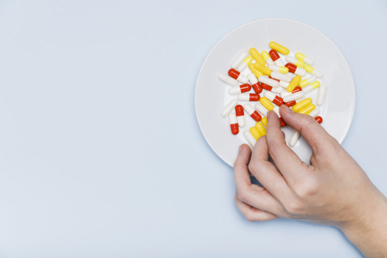 pills on a plate