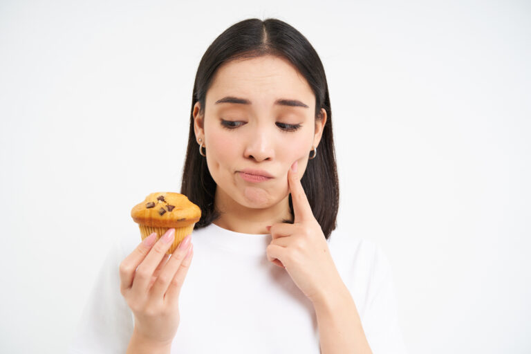Woman experiencing food noise