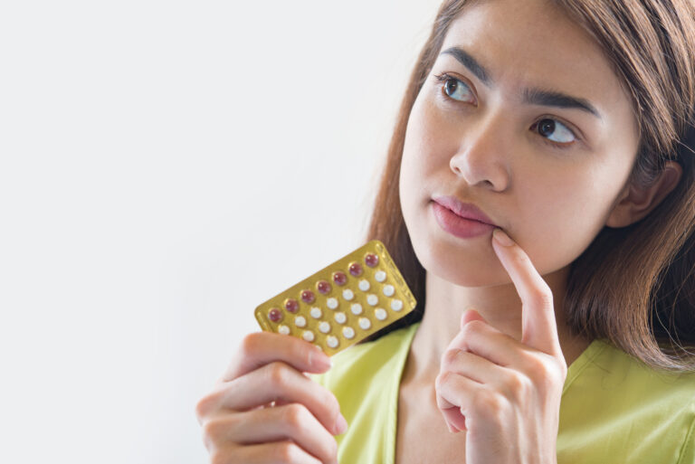 Woman thinking about yaz birth control